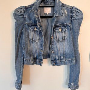 Zara Puff Sleeve Denim Jacket